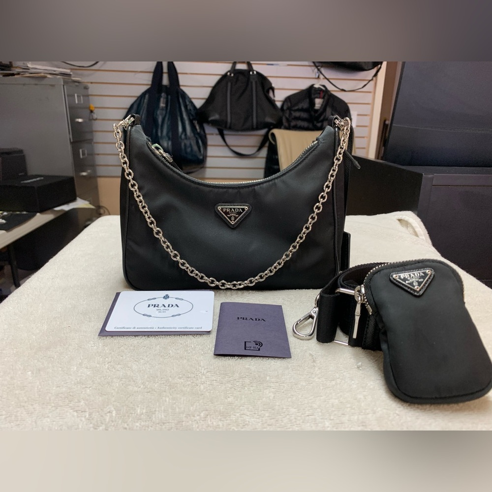 Prada Re-Edition 2005 Nylon Black Shoulder Bag